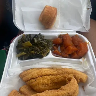 2pc Fried Catfish Dinner