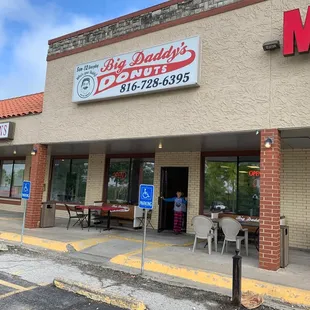 the front of the restaurant