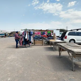 Outside uncovered area.