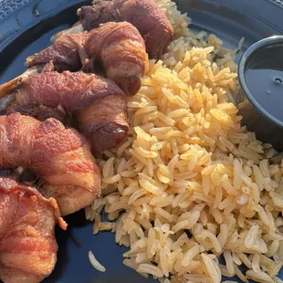 Bacon wrapped shrimp