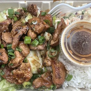 BOMB Hawaiian BBQ Chicken Plate