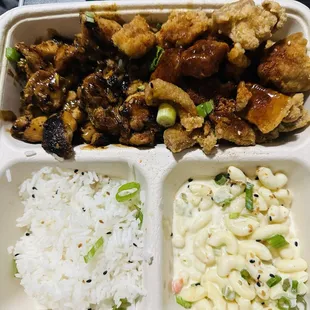Bbq chicken and fried chicken
