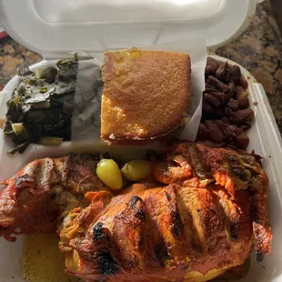 Chicken greens and red beans 1. Chicken Dinner