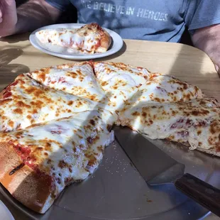 a slice of cheese pizza