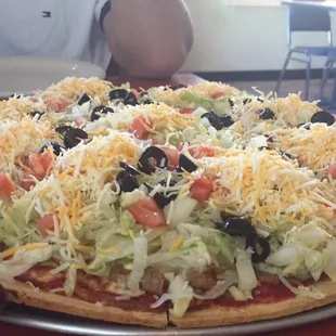 Mexican style pizza