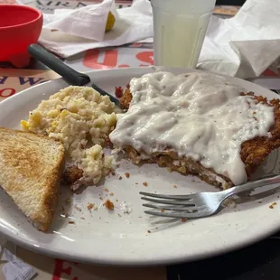 Chicken Fried Chicken, with Mashed potatoes