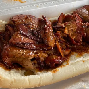 Texas beef Brisket sandwich
