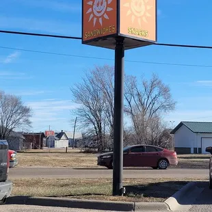 a sign for a restaurant