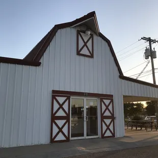 the outside of the building