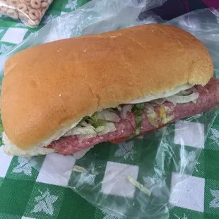 #24 e-taliano or something like that. lots of different Italian meats