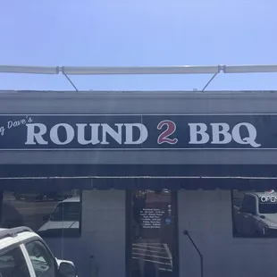 the front of the restaurant