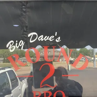 a reflection in the window