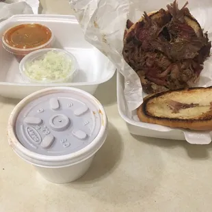 It&apos;s pulled, it a little tough, but has a good flavor. But I want my BBQ sandwich to come DRESSED!