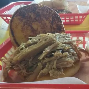 Now that&apos;s a good lookin&apos; sandwich!  No skimping on the meat here...&amp; it was sooo good.