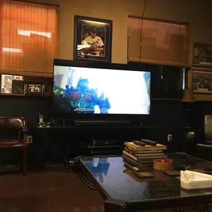 Watching the Atlanta Braves play baseball while at work. Currently a commercial break.