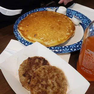 pancakee &amp; sausage patties #yum #ReviewsByRL