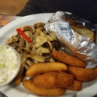 a plate of food