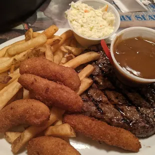 Hamburger Steak with mushroom gravy
