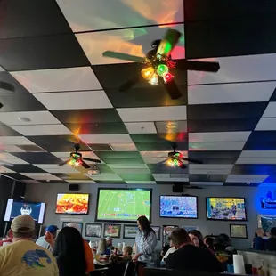 Inside the sports bar/grill.