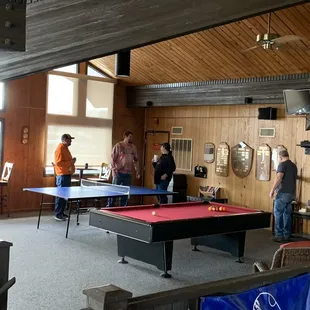 Game area upstairs in lodge