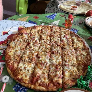 Meat lovers pizza
