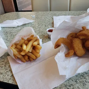 Rings and fries