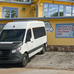 Me and the Sprinter van at Big Dick's, Gravois Mills