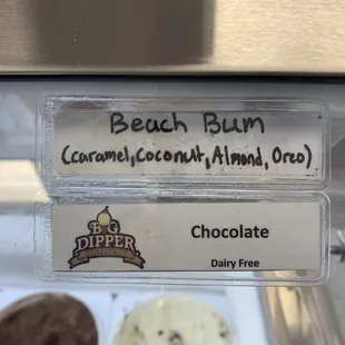 Beach Bum ice cream flavor