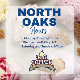 Spring hours North Oaks 2/11/24