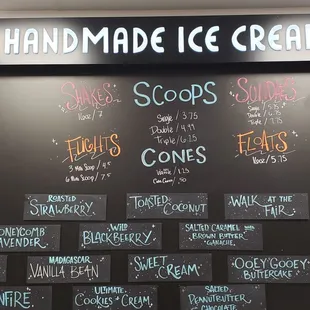 Hand made ice cream!