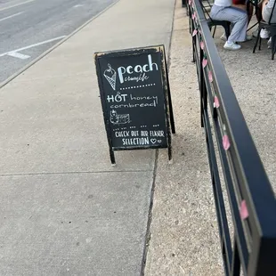 outside