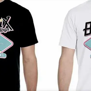 Men's and woman's t-shirts and baseball caps! Pink,black or white to choose from!