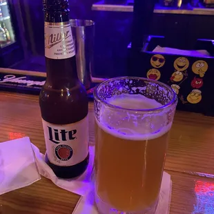 Miller Lite &amp; Blue Moon