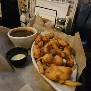 Deconstructed Poutine-Smothered Fries