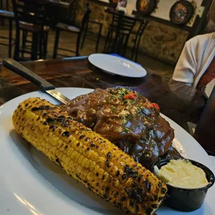 Meatloaf Dinner with Corn on the Cob