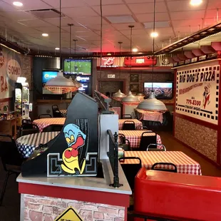the dining area