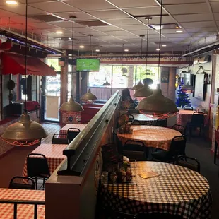 the dining area