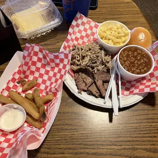 Fried pickles, STL ooey gooey butter cake , southern sandwich. AMAZING!