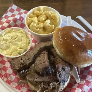 Triple Dog Dare   Pulled Pork , Sausage, Brisket