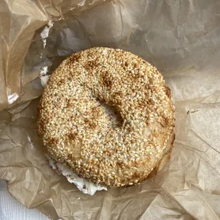 Now that&apos;s a sesame seed bagel!