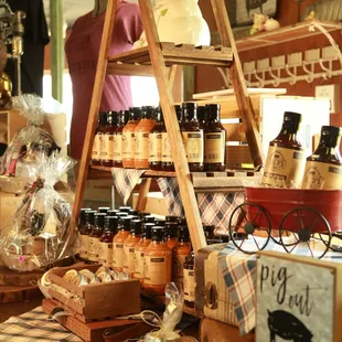 Take home Big D's BBQ proprietary barbecue sauces and dry rubs