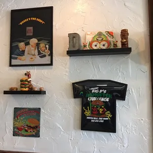 a t - shirt on the wall