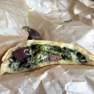 Mediterranean has spinach and kalamata olives