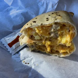 Sausage, egg, and Sausage, Eggs &amp; Cheese Empanada