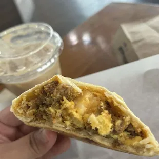 Bacon N Egg Empanada