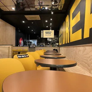 sushi and sashimi, interior