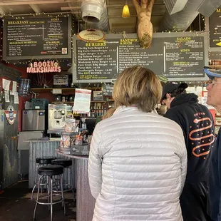 customers at the counter