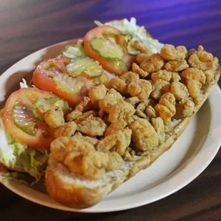 Fried shrimp Po-Boy