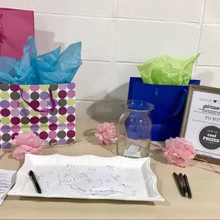 Sign up to win at the prize table!