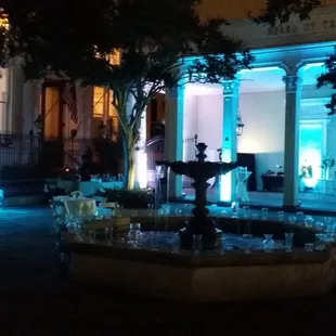 Lighting up the Board of Trade for an elegant wedding.